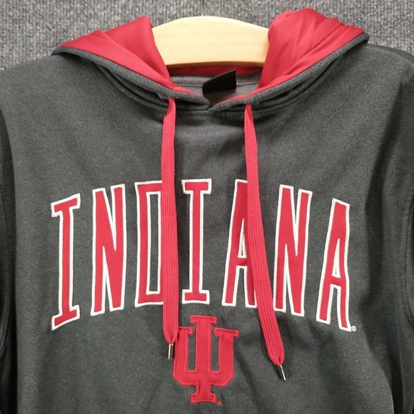 Top Of The World Men's Indiana Hoosiers Spell Out Hoodie Gray Small Embroidered - Picture 3 of 12